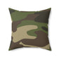 Camo Lovers Faux Suede Square Pillow