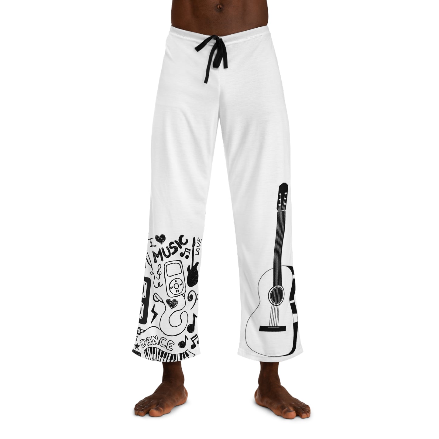 I L O V E Music Men's Pajama Pants (AOP)