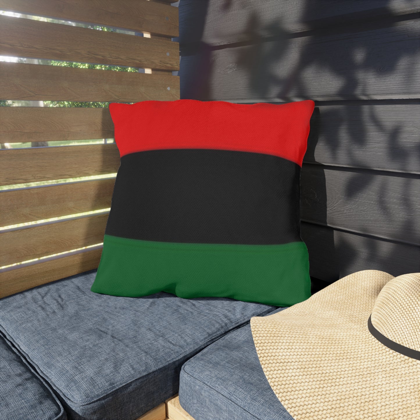 Red Black Green Outdoor Pillows