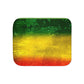 Rasta Colors Sherpa Blanket, Two Colors