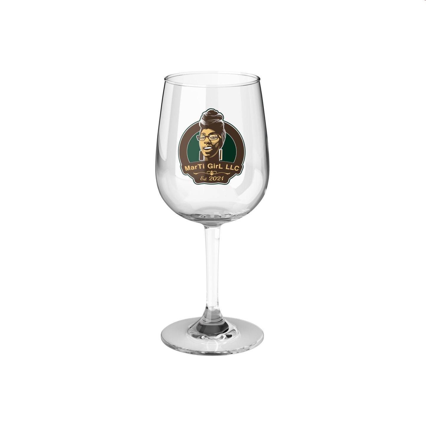 MarTi GirL Logo Wine Glass, 12oz