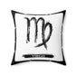 The Virgo Spun Polyester Square Pillow