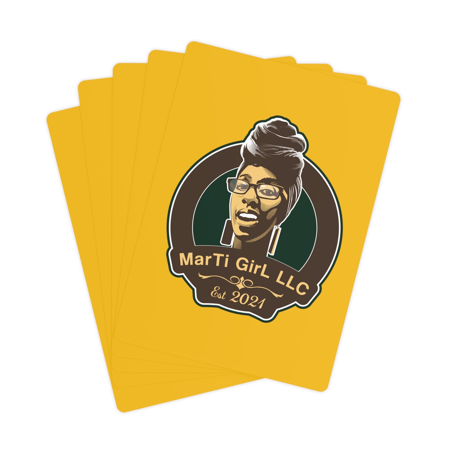 MarTi GirL Logo Poker Cards