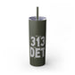 It’s The D For Me Skinny Tumbler with Straw, 20oz