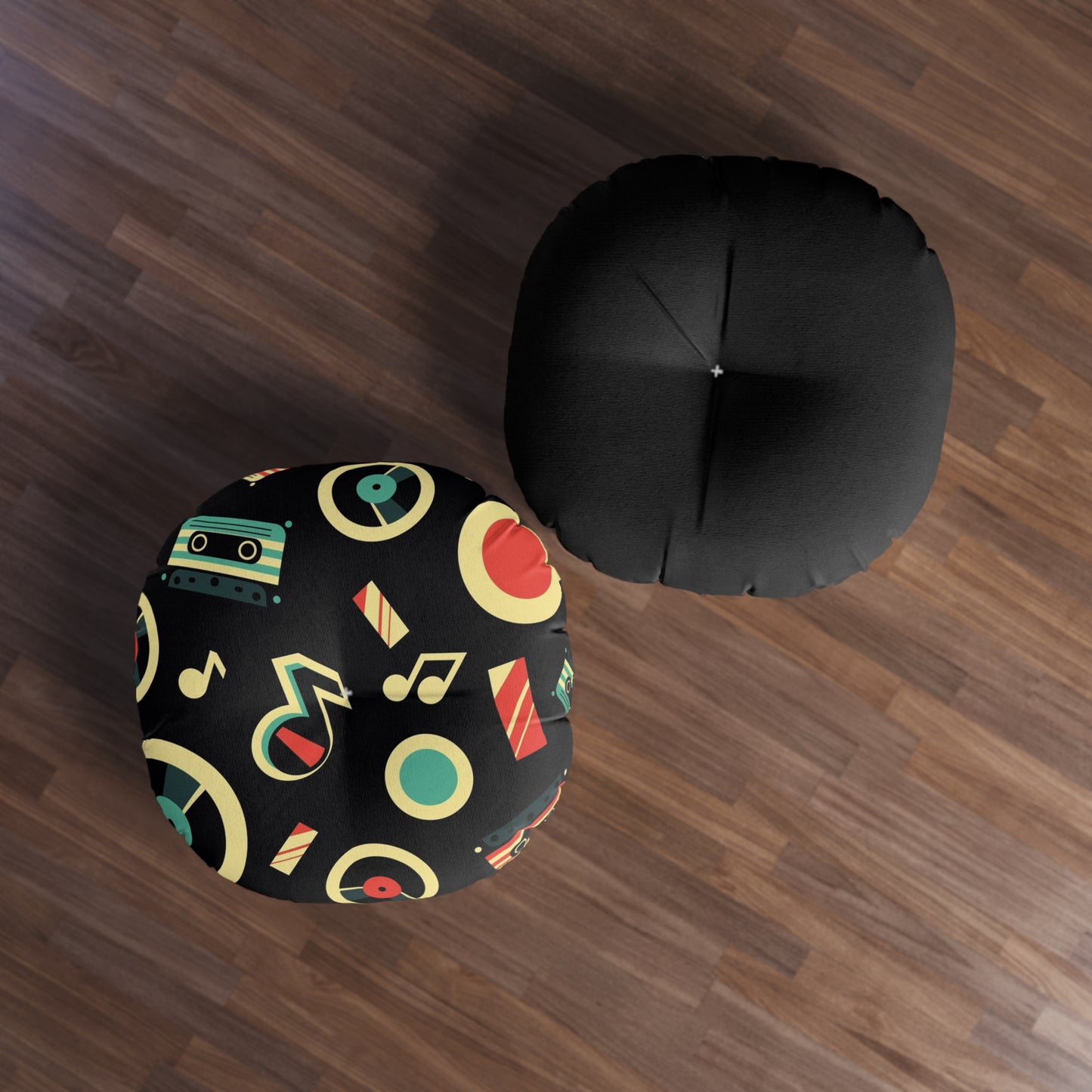 Put Your Records On Tufted Floor Pillow, Round