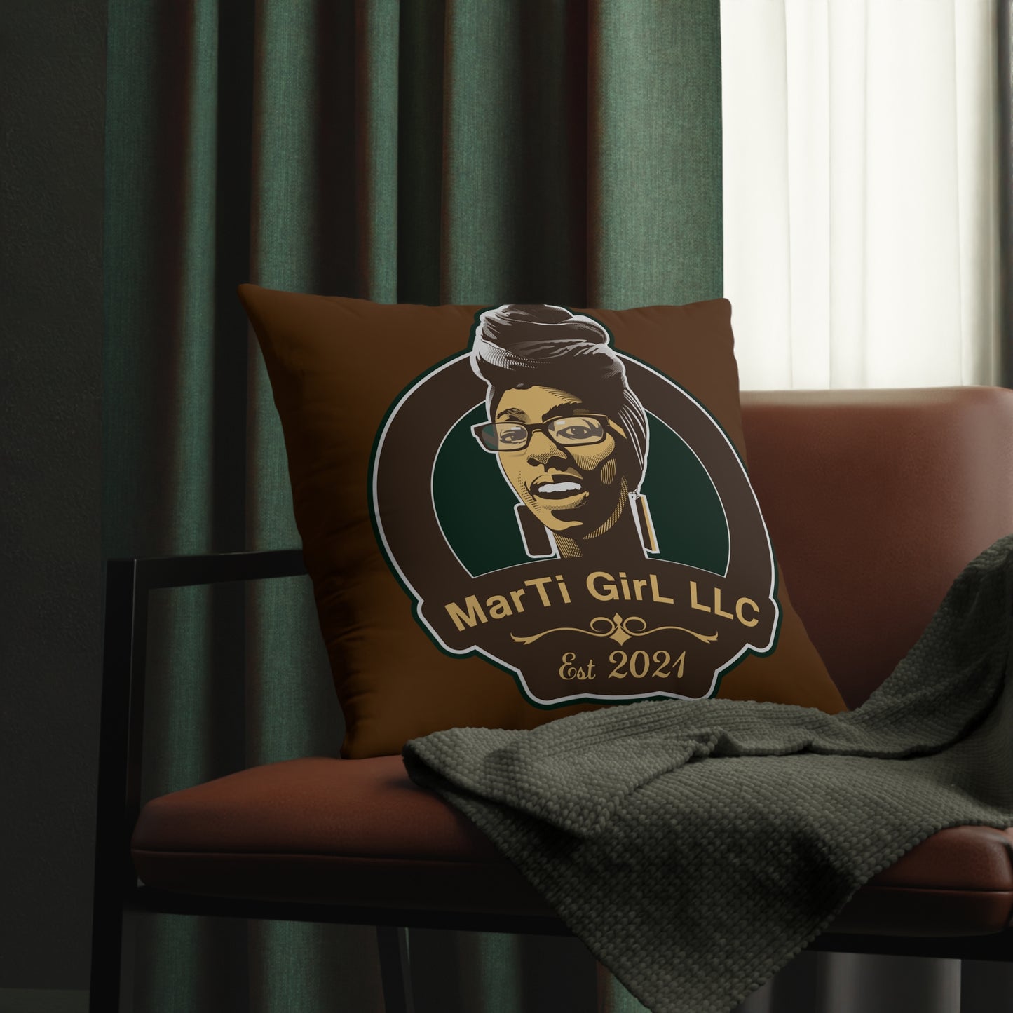 MarTi GirL Logo Waterproof Pillows