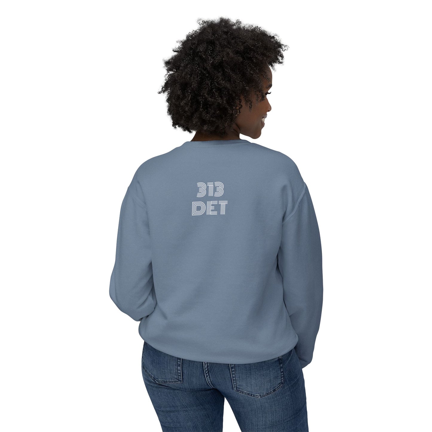 What Up Doe! 313 DET Unisex Lightweight Crewneck Sweatshirt