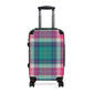 Pink Plaid Suitcase