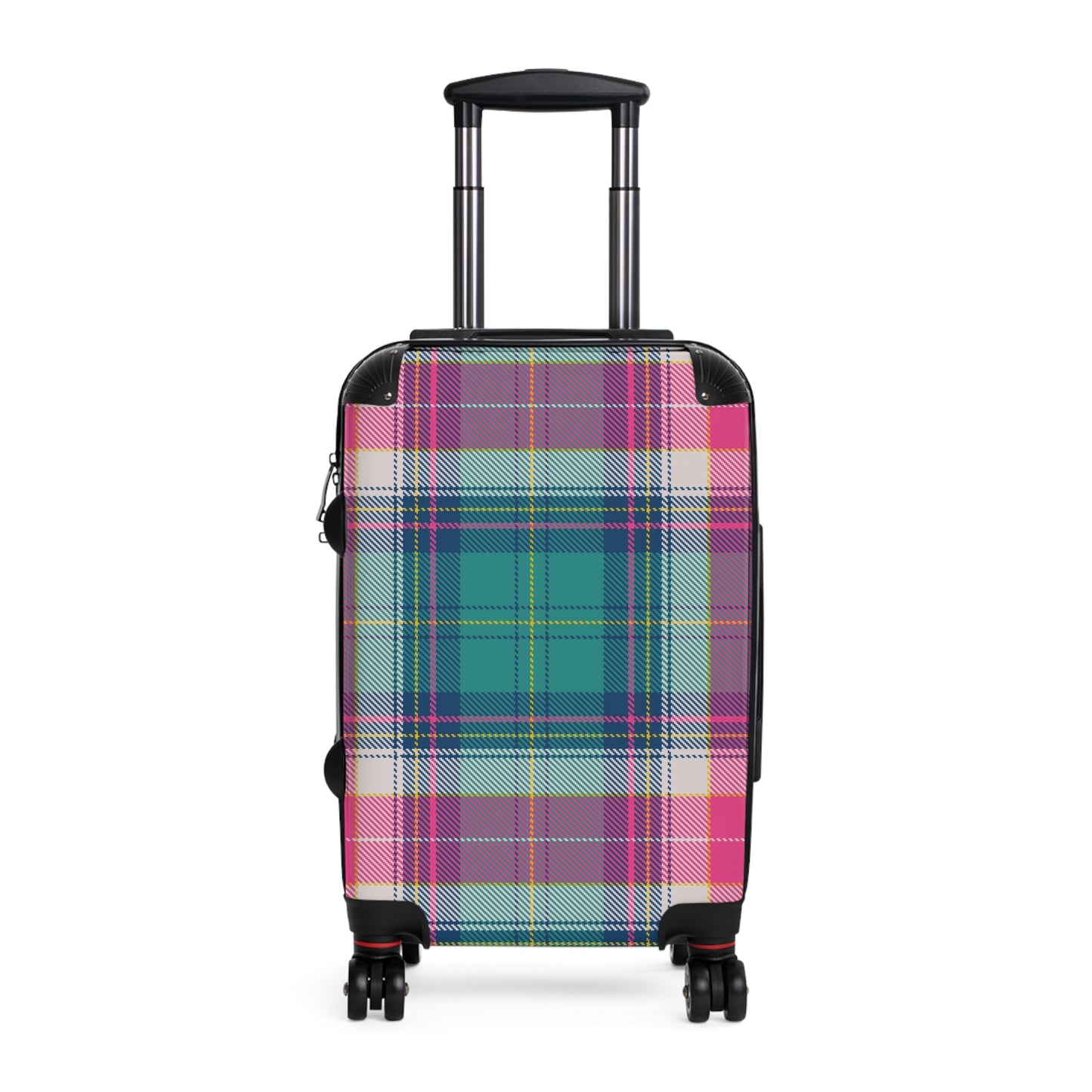 Pink Plaid Suitcase