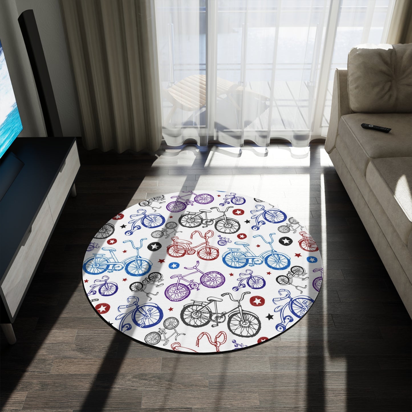 Bike Life Round Rug