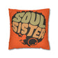 Soul Sista Faux Suede Square Pillowcase