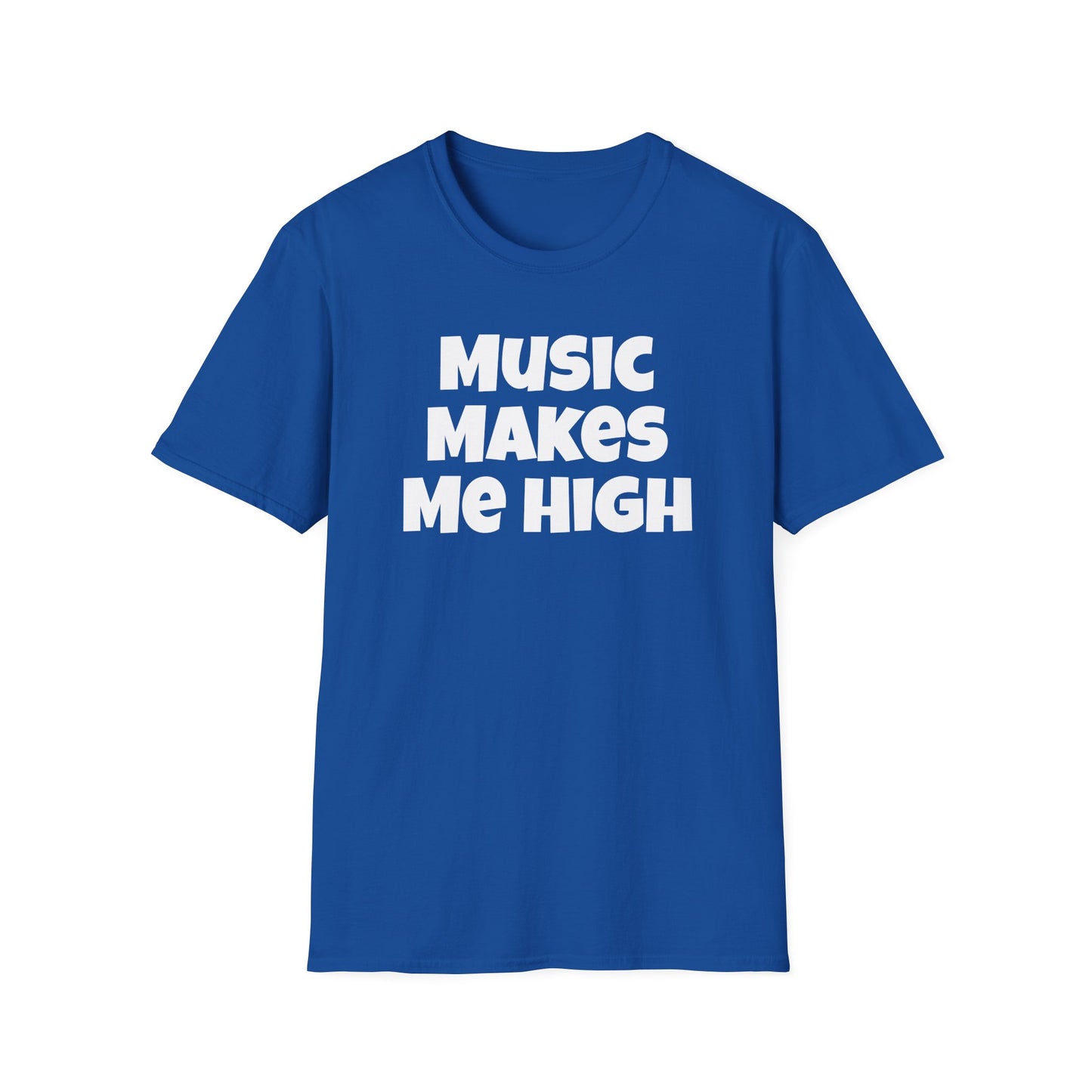 Music Makes Me High Unisex Softstyle T-Shirt