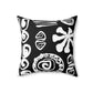 African Print Spun Polyester Square Pillow