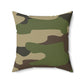 Camo Lovers Faux Suede Square Pillow