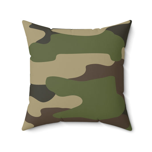 Camo Lovers Faux Suede Square Pillow