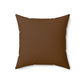 It’s The D For Me Faux Suede Square Pillow