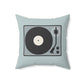 Vinyl Junkies Spun Polyester Square Pillow