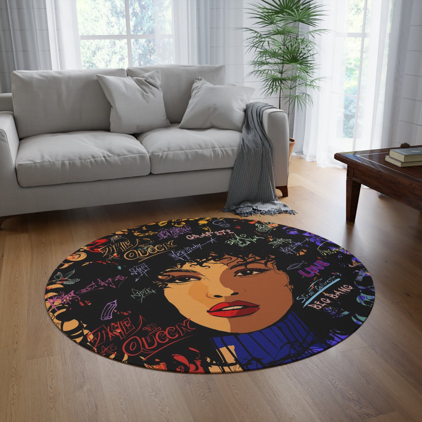 Afro Sista Round Rug