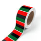 Red Black Green Square Sticker Label Rolls