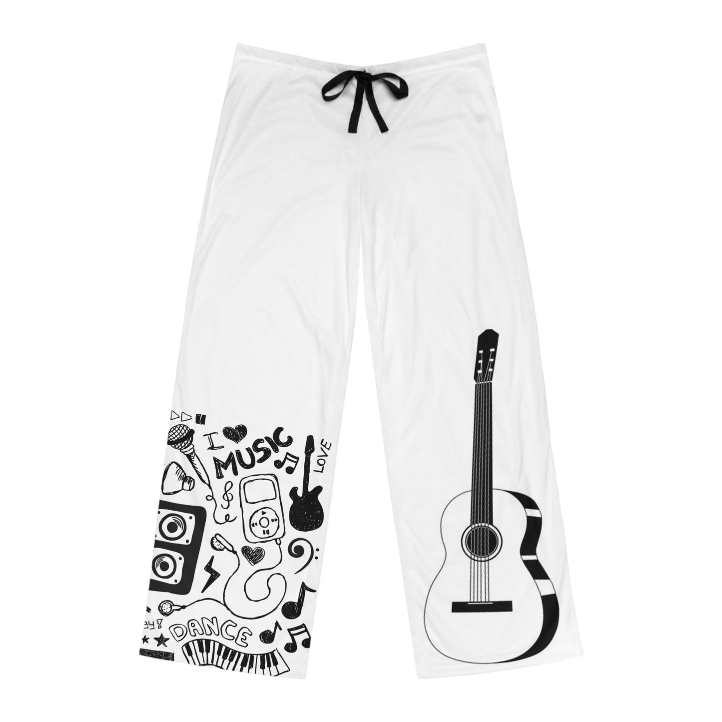 I L O V E Music Men's Pajama Pants (AOP)