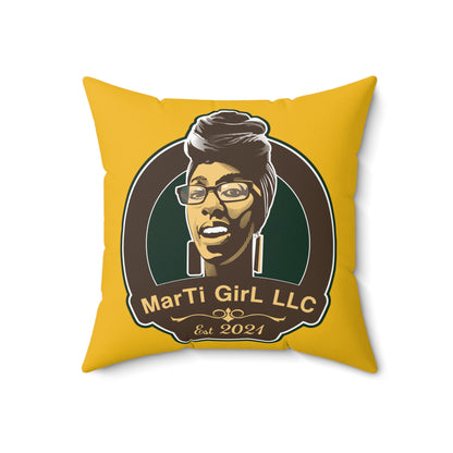 MarTi GirL Logo Spun Polyester Square Pillow