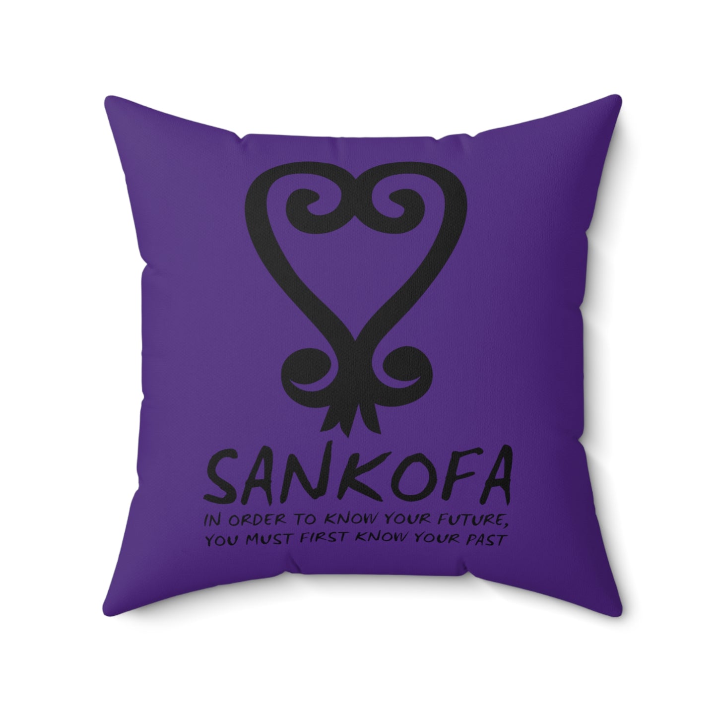 Sankofa Heart Square Pillow