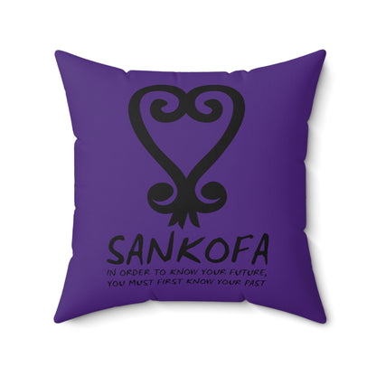 Sankofa Heart Square Pillow