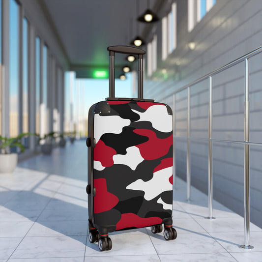 Camo Lovers Red Suitcase