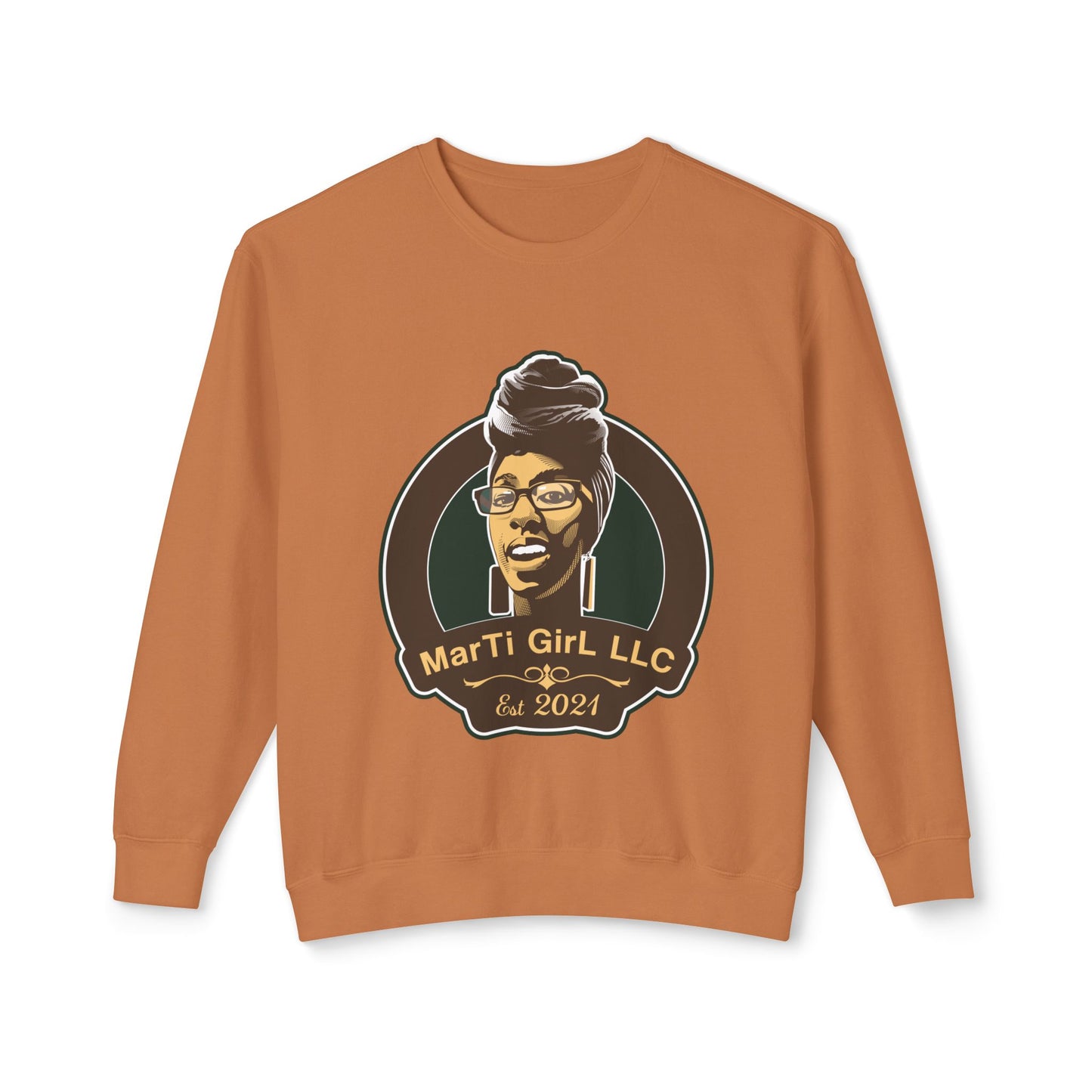 MarTi GirL Logo Unisex Lightweight Crewneck Sweatshirt