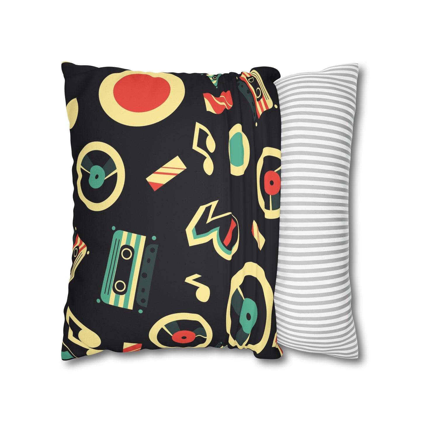 Put Your Records On Faux Suede Square Pillowcase