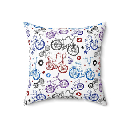 Bike Life Spun Polyester Square Pillow