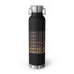 Melanin Vacuum Insulated Bottle, 22oz - Black