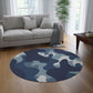 Camo Lovers Blue Round Rug