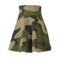 Camo Print Lovers Women's Skater Skirt (AOP)