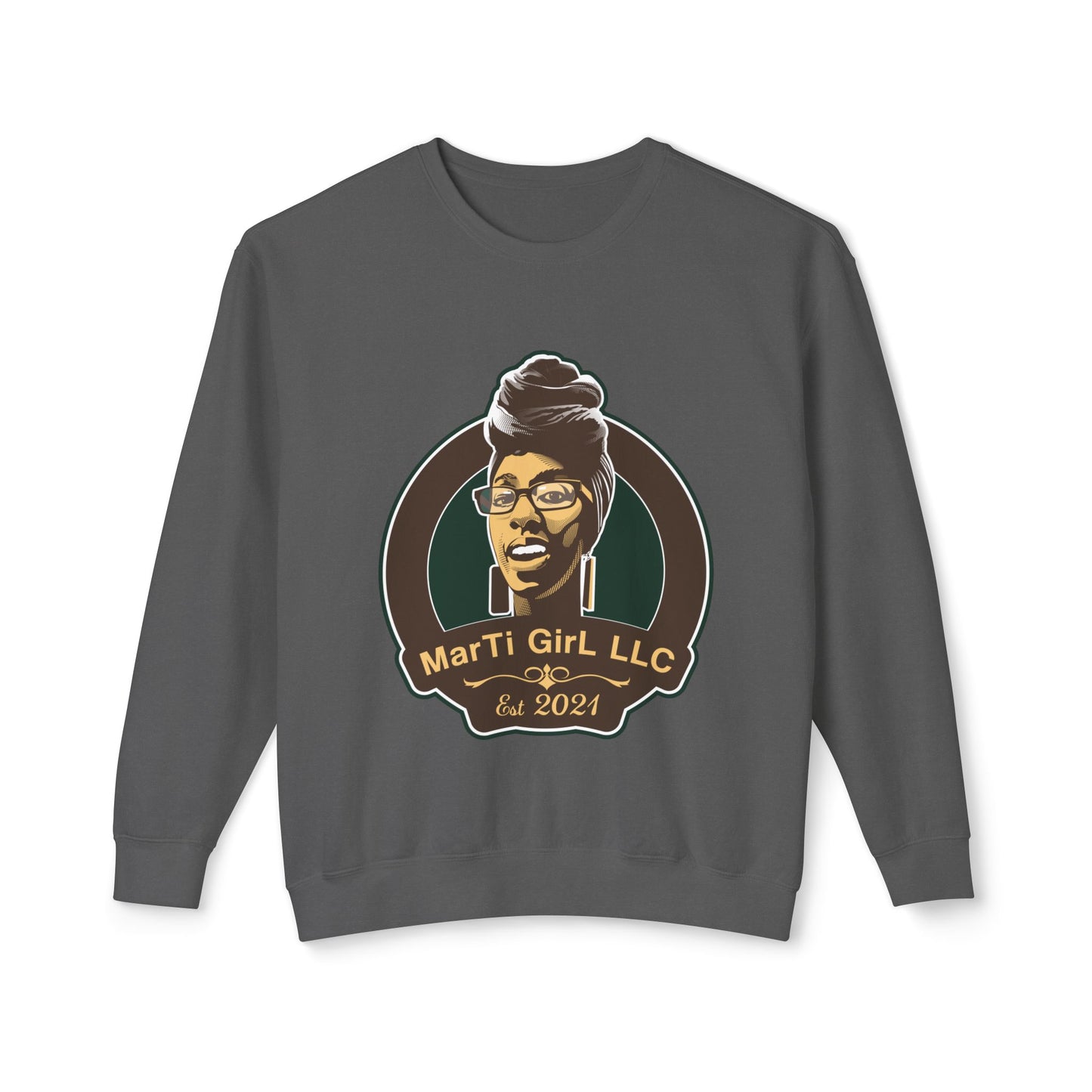 MarTi GirL Logo Unisex Lightweight Crewneck Sweatshirt