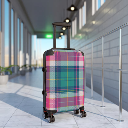 Pink Plaid Suitcase