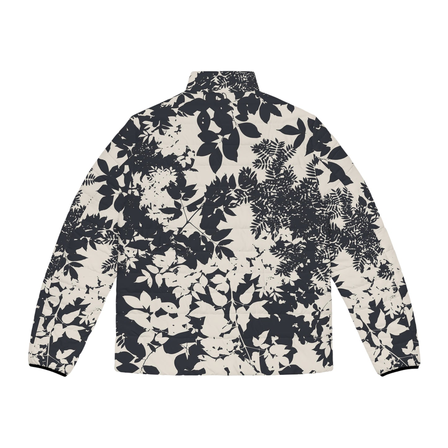 Floral Print Men's Puffer Jacket (AOP)