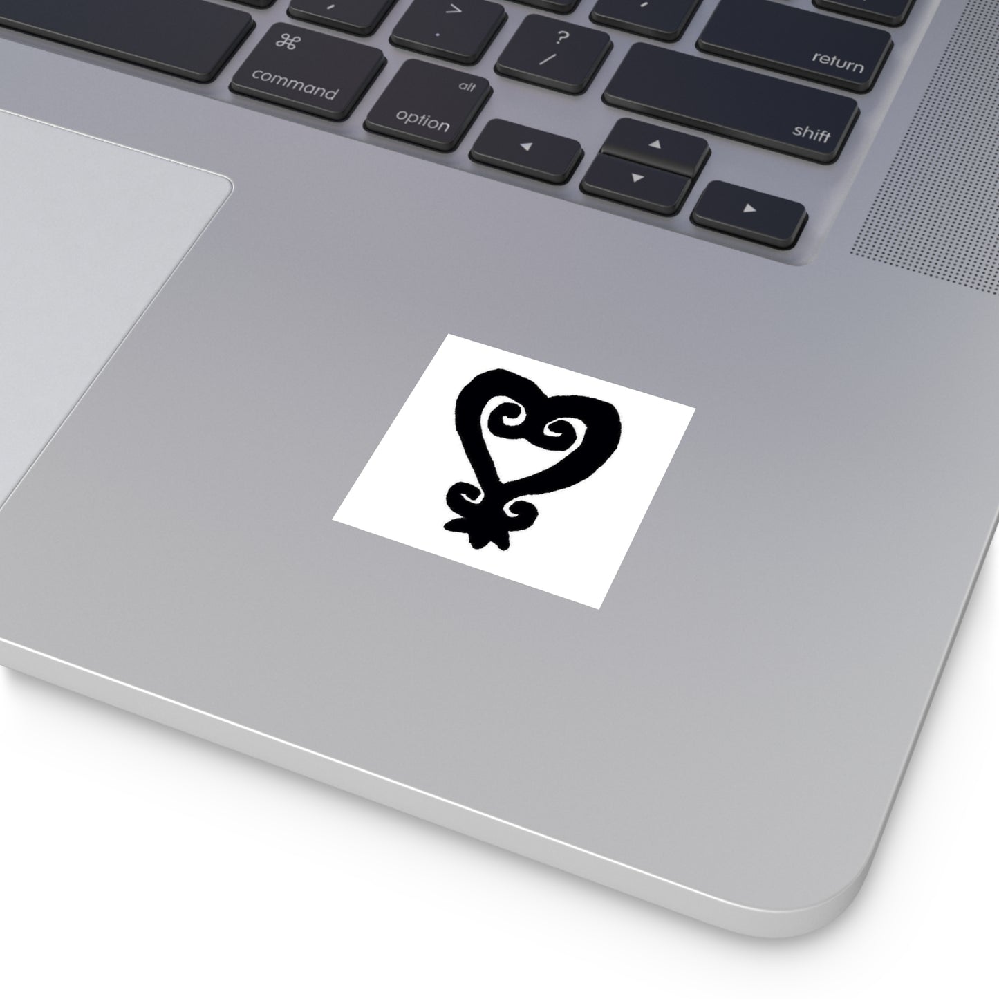 Sankofa Heart Square Vinyl Stickers