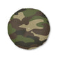 Camo Lovers Tufted Floor Pillow, Round