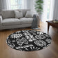 African Symbols Print Round Rug