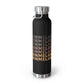 Melanin Vacuum Insulated Bottle, 22oz - Black