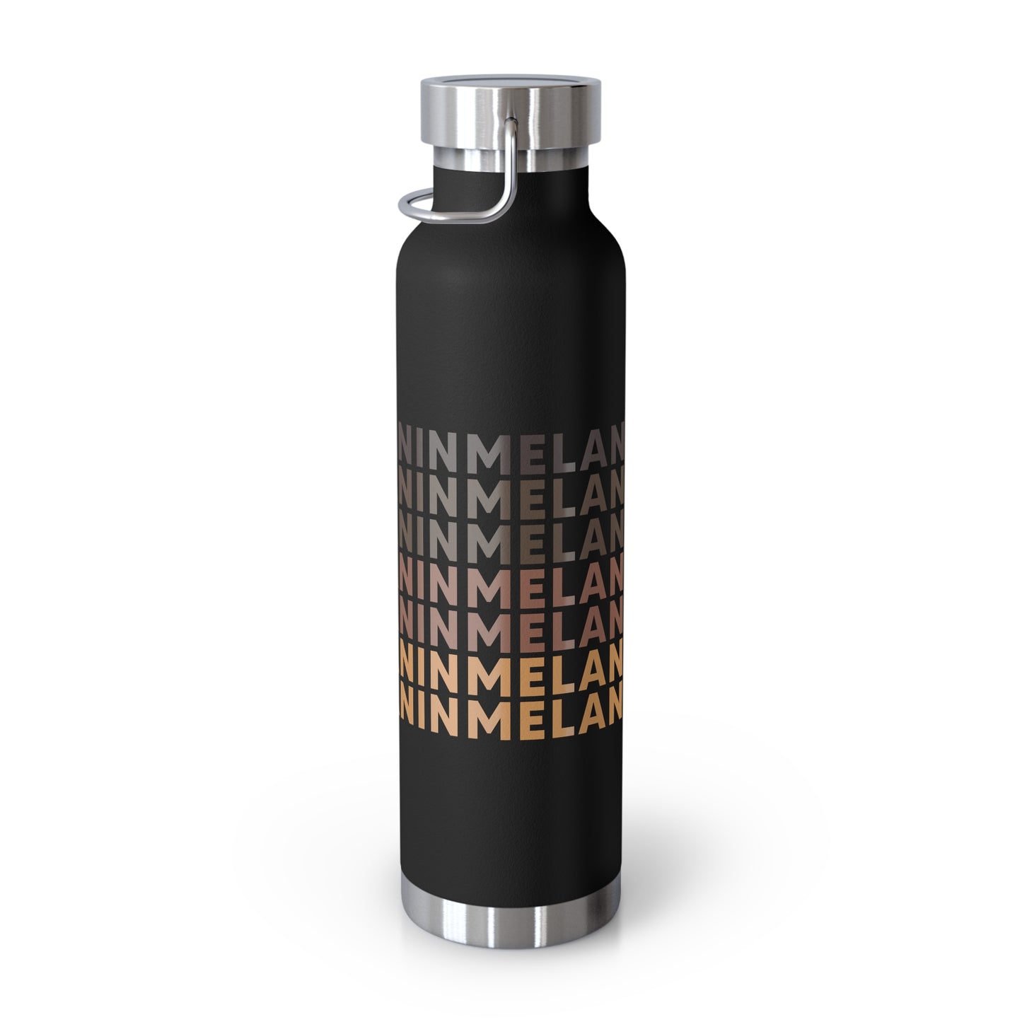 Melanin Vacuum Insulated Bottle, 22oz - Black