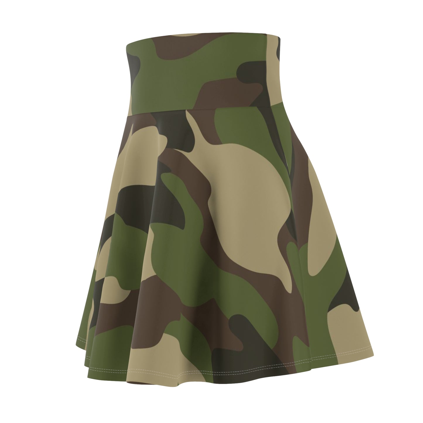 Camo Print Lovers Women's Skater Skirt (AOP)