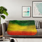 Rasta Colors Sherpa Blanket, Two Colors