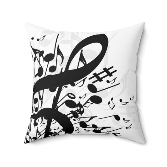 Music LOVERS Spun Polyester Square Pillow