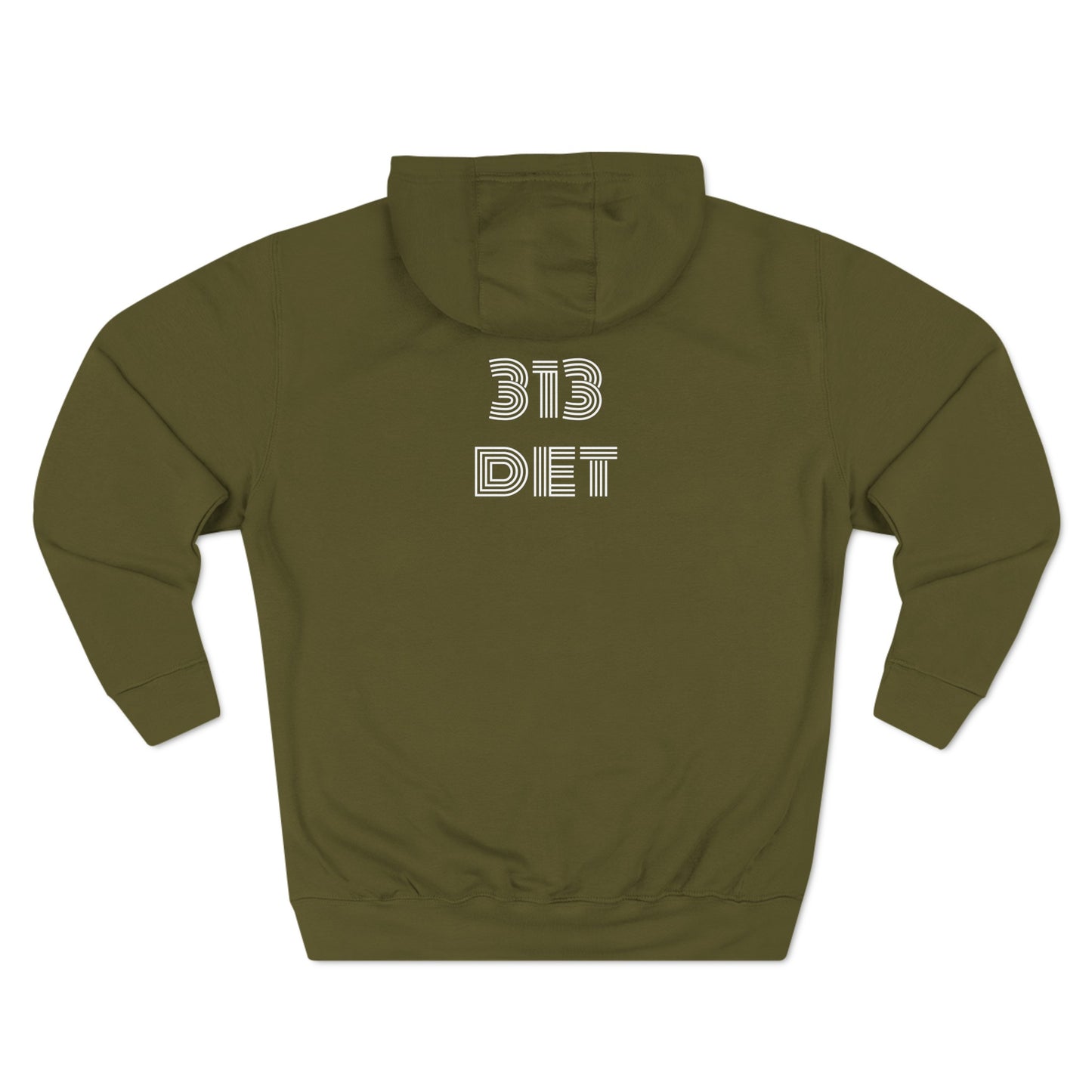 What Up Doe! 313 DET Three-Panel Fleece Hoodie