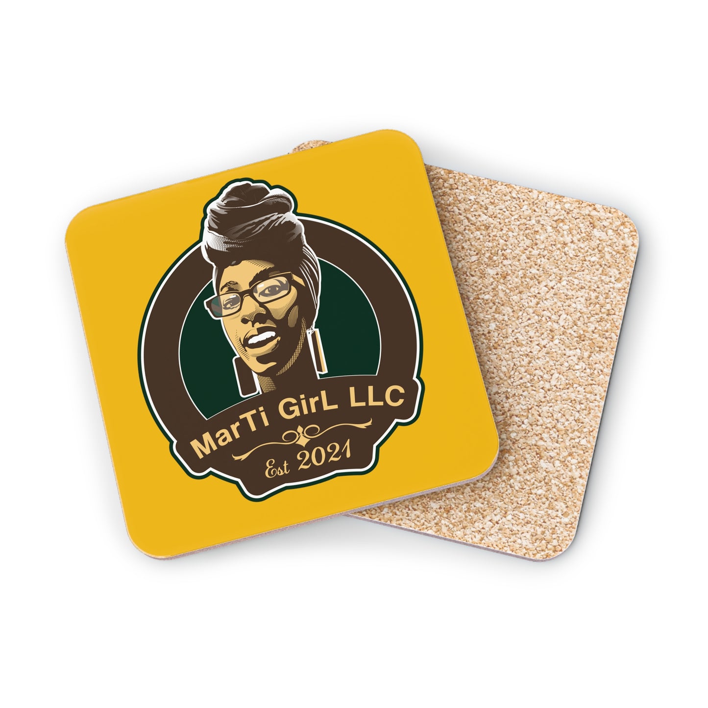 MarTi GirL Logo Coasters