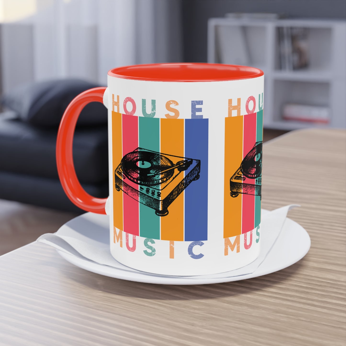 Two-Tone For The Love of House Music Coffee Mug, 11oz