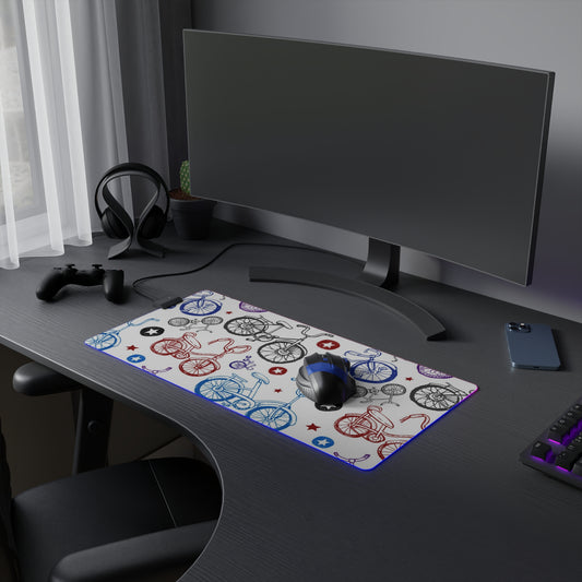 Bike Life LED Gaming Mouse Pad