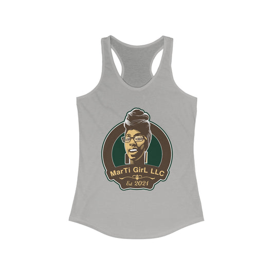 MarTi GirL Logo Women's Ideal Racerback Tank